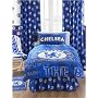 Chelsea FC Curtains 'Crest' Design 54" drop