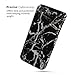 iPhone 6s Case, GMYLE Snap Cover Glossy for iPhone 6/6S – Black Marble Pattern Slim Hard Back Case