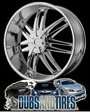22 Inch 22x9.5 HELO wheels HE868 Chrome wheels rims