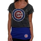 Chicago Cubs Women's Double Hit Top - Touch by Alyssa Milano