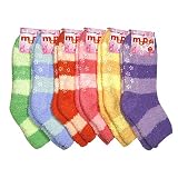 HS Winter Fuzzy Socks Big Stripe Line Design (size 9 11) 6 Colors 6 Pairs 51dfIQa9xCL. SL160 HS Winter Fuzzy Socks Big Stripe Line Design (size 9 11) 6 Colors 6 Pairs