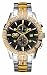 Marc Ecko E23501G1 Gents Chronograph Movement Polished Two Tone Case & Bracelet with Iced Bezel & Black Dial