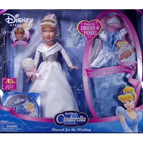 Disney Princess Cinderella Dressed for the Wedding Doll Set by Family DVDs