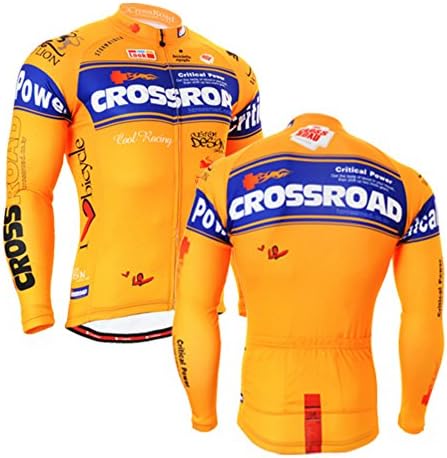 AirFong Mens Long-sleeved Compression Running Shirt Cycling Jersey (L)