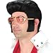 Authentic Elvis Presley Costume Sunglasses with Attached Sideburns - Adult Std.