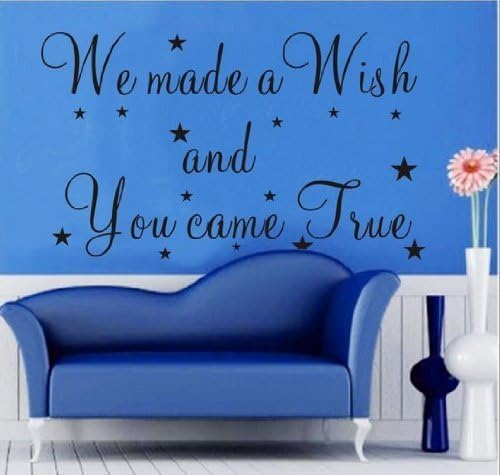 1 X Good Life We Made A Wish and You Came True Vinyl Wall Decals Quotes Sayings for Home decal