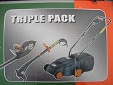 Xtreme Triple Pack Lawn mower, grass trimmer and hedge trimmer