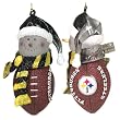 Pittsburgh Steelers 5" Light-Up Snowman Christmas Tree Ornament - NFL Football