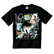 Ben 10 T-Shirt Age 5-7 Black Hex Design
