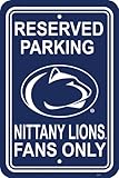 NCAA Penn State Nittany Lions 12-by-18 inch Plastic Parking Sign