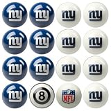 New York Giants NFL Home vs. Away Billiard Balls Full Set (16 Ball Set) by Imperial International