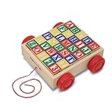 Classic ABC Block Cart (30 Block Pieces and Cart)