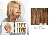 Hair U Wear Put On Pieces Synthetic Clip-in Extensions Straight R3025S Glazed Cinnamon 18 10pc.