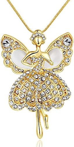 HelloAngela Lady Joker High Grade Butterfuly Wings Diamond Bright Fashion Sweater Chain(C3)