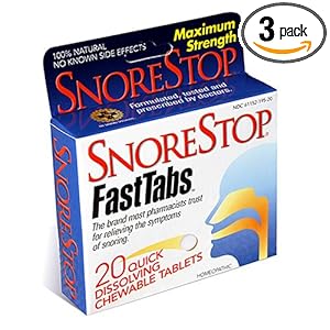 Snorestop Fast Tabs, 20 ct Boxes (Pack of 3) picture Snorestop Fast Tabs, 20 ct Boxes (Pack of 3) picture