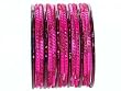 Beachcombers! Ethnic Glass Indian Bangles Belly Dance Bracelets Set Magenta