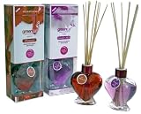 Greenair Earth Friendly Aromatherapy Reed Diffusers, 5 Ounce Containers With Heart Shaped Bottle, 2 Assorted Bottles 51dfc11UnsL. SL160 Greenair Earth Friendly Aromatherapy Reed Diffusers, 5 Ounce Containers With Heart Shaped Bottle, 2 Assorted Bottles
