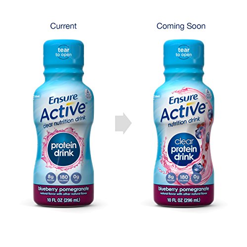 Ensure Active Protein Clear Nutrition Drink, Blueberry Pomegranate, 10