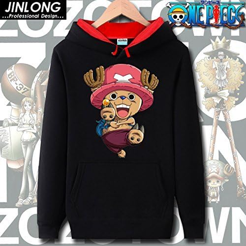 Kamat? Men's Anime Clothing One Piece Cosplay Hoodie Sweater (Chopper L)