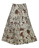 Plus Size Multi Color Print Skirt
