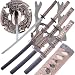 Japanese Antique Warrior Samurai Katana Sword Set