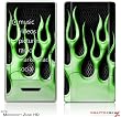 Zune HD Skin - Metal Flames Green by WraptorSkinz