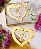 Book Lovers Collection Heart And Cross Design Bookmark Favors