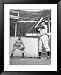 Bing Crosby Playing Catcher While Ralph Kiner Bats Framed Art Poster Print by Loomis ...