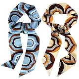 L. Erickson USA Elastic Loop Headband - Socialite 100% Silk Print