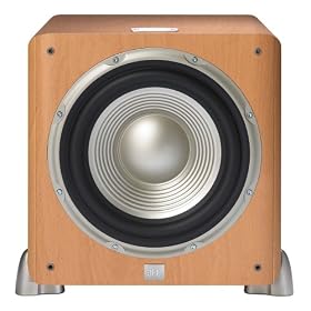 JBL L8400PBE 12-Inch Powered Subwoofer with 600 watt Digital Amplifier (Beech)