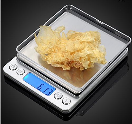 2000g Digital Pocket Kitchen Scale, Stainless Steel, Backlit Display, 0.001oz Resolution