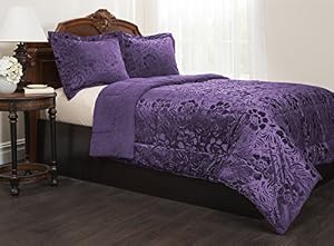Sherpa Quilted Fleece Comforter Set