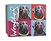 Paw Palettes Black Lab Woofhol Ceramic Mug, 16-Ounce