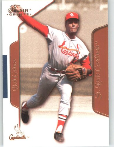 2003 Flair Greats #45 Bob Gibson - St. Louis Cardinals (Baseball Cards)