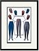 Black Framed/Matted Print 17x23, Latest Vesting Vogues