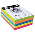 Tops Assorted Fluorescent Color Memo Sheets, 4 X 6, 500 Loose Sheets/Pack (TOP99622)