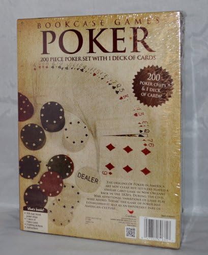 Bookcase Games POKER Wooden Case