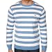 Lacoste Men's AH5846 Cocon Striped Jumper Pennant Blue (8)