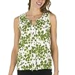 Merona&reg; Tank - Green & White Print