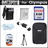 8GB Accessory Kit For Olympus VR-320 VR-310 Digital Camera Includes 8GB Hig ....