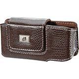 BRN HORIZ POUCH-PEARL
