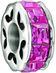 Authentic Chamilia Spark - Pink Swarovski Charm Bead 2025-0962