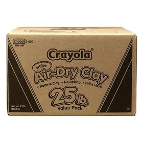 Crayola Air Dry Clay 25 lb Value Pack White by Crayola