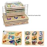 Melissa & Doug – 3 Piece Sound Puzzle with Deluxe Wire Puzzle Rack