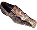 FIESSO VERTIGO DENIM BLUE/BLACK LEATHER SHOES