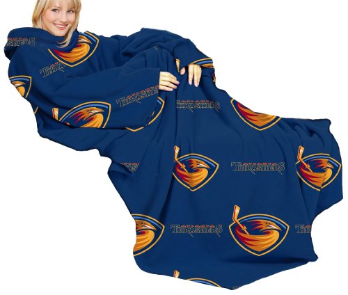 NHL Atlanta Thrashers Adult Comfy Throw, Officially Licensed Blanket with Sleeves by Northwest