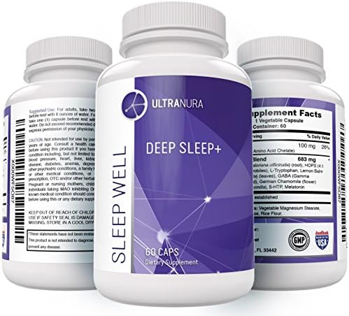 Deep Sleep+ All Natural Sleep Aid Nootropics - BUY 3 GET 20% OFF | BUY 2 GET 10% OFF - Best Sleep Medication, 100% Herbal &amp; Non-Habit Forming Sleeping Pills with Melatonin, Gaba, 5 HTP &amp; L Tryptophan