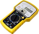 Mastech 8-Function 20-Range Analog & Digital Multimeter with Battery Tester