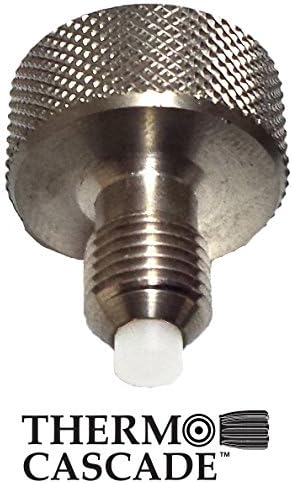 Stainless Steel High Pressure Bleed Valve Paintball SCUBA SCBA Air Rifle ¼"NPT Female x Male by Thermo Cascade (CV403)