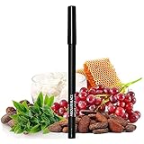 Black Eyeliner Pencil - All Natural & Vegetarian, Long Lasting, Smoothly Glides To Define The Best Perfect Line - No Irritation & No Toxic Chemicals - Create Amazing Looking Eyes Now!